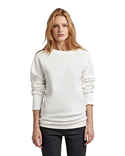 G-STAR RAW Damen Swedish Army Sweatshirt, Weiß (milk D22735-D283-111), XL von G-STAR RAW