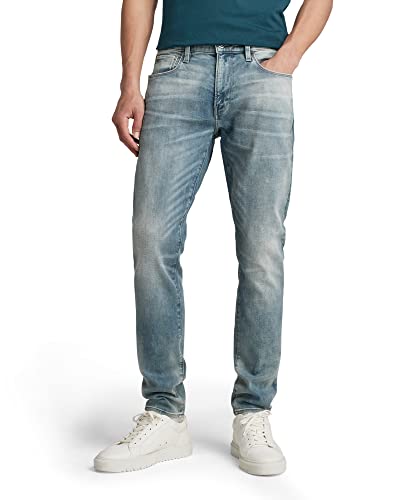 G-STAR RAW Herren 3301 Skinny Jeans, Sun Faded Scanda Blue, 32W x 32L von G-STAR RAW