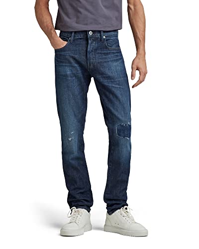 G-STAR RAW Herren 3301 Slim Fit Jeans, Blau (worn in ocean reef restored 51001-B767-D349), 30W / 30L von G-STAR RAW