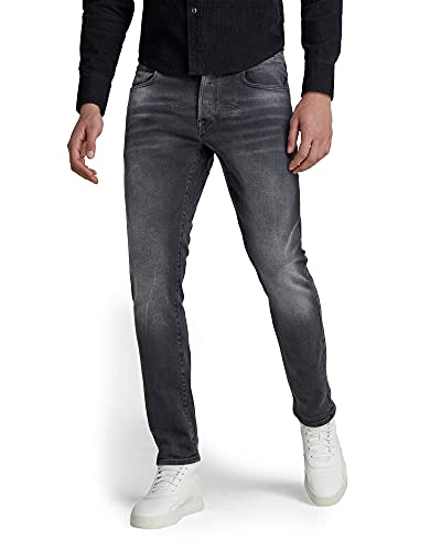 G-STAR RAW Herren 3301 Slim Jeans, Schwarz (antic charcoal 51001-B479-A800), 26W / 30L von G-STAR RAW