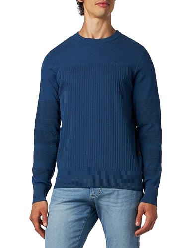 G-STAR RAW Herren 3D Biker knit, Mehrfarben (ballpen blue/rank blue D23521-C259-G157), XL von G-STAR RAW