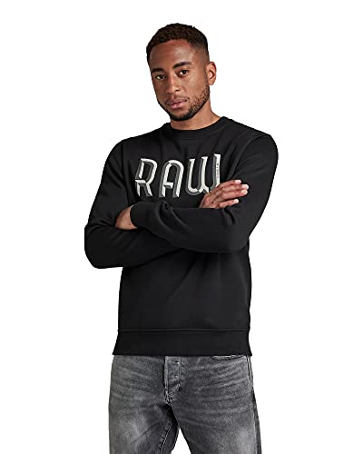 G-STAR RAW Herren 3D Raw. Sweatshirt, Schwarz (dk black D20399-A971-6484), XS von G-STAR RAW