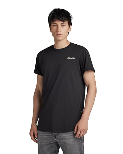 G-STAR RAW Herren Back gr lash r t T-Shirts, Schwarz (dk black D24431-C372-6484), M von G-STAR RAW