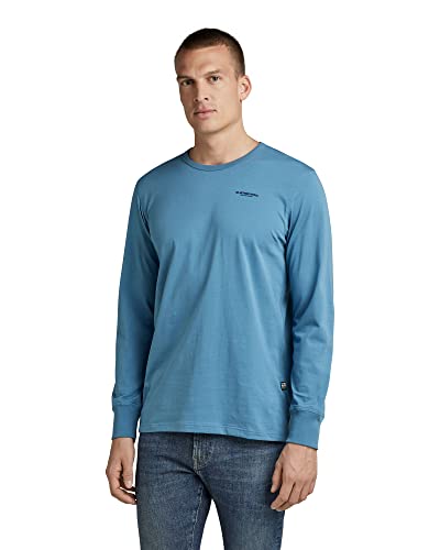 G-STAR RAW Herren Base R T-Shirt, Blau (azul D20448-336-2182), S von G-STAR RAW