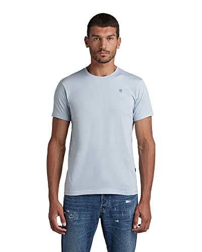 G-STAR RAW Herren Base-S Regular T-shirt, Blau (faze blue 336-6481), M von G-STAR RAW