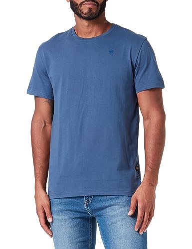 G-STAR RAW Herren Base-S T-Shirt, Blau (rank blue D16411-336-868), S von G-STAR RAW