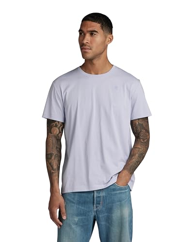 G-STAR RAW Herren Base-S T-Shirt, Grau (icelandic blue D16411-336-G081), L von G-STAR RAW