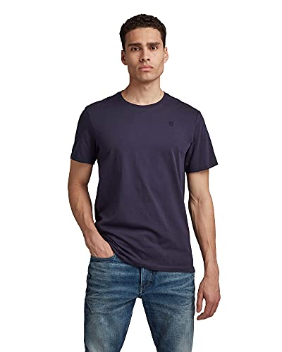 G-STAR RAW Herren Base-S T-Shirt, Blau (sartho blue D16411-336-6067), S von G-STAR RAW