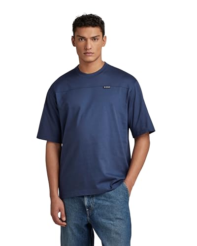 G-STAR RAW Herren Boxy Base 2.0 T-Shirt, Blau (sartho blue D23726-C336-6067), M von G-STAR RAW