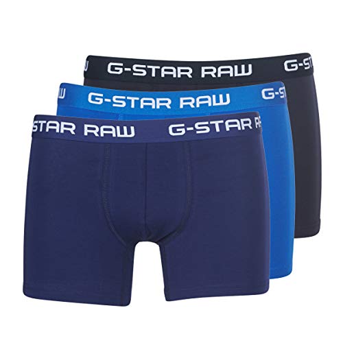 G-STAR RAW Herren Classic Trunk Color 3-Pack, Mehrfarben (lt nassau blue/imperial blue/maz blue D05095-2058-8528), L von G-STAR RAW
