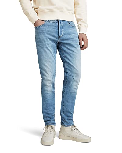 G-STAR RAW Herren D-Staq 5-Pocket Slim Jeans, Blau (lt indigo aged D06761-8968-8436), 40W / 32L von G-STAR RAW