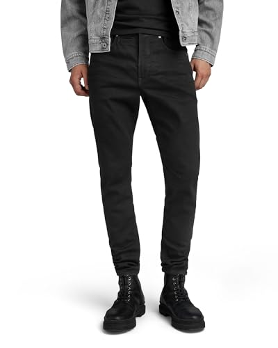 G-STAR RAW Herren D-Staq 3D Slim Jeans, Schwarz (pitch black D05385-B964-A810), 40W / 36L von G-STAR RAW