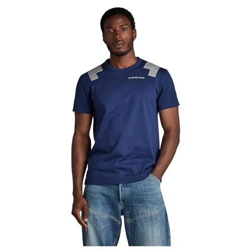 G-STAR RAW Herren Flight Deck T-Shirt, Blau (imperial blue D24433-C336-1305), XS von G-STAR RAW