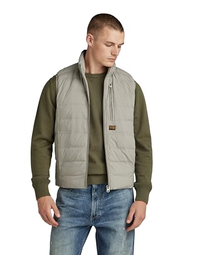 G-STAR RAW Herren Foundation Liner Weste, Grau (elephant skin D24277-D518-G106), L von G-STAR RAW