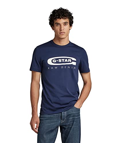 G-STAR RAW Herren Graphic 4 T-Shirt, Blau (sartho blue D15104-336-6067), XXL von G-STAR RAW