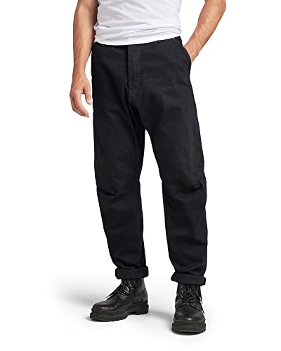 G-STAR RAW Herren Grip 3D Relaxed Tapered Jeans, Schwarz (pitch black D19928-D182-A810), 30W / 30L von G-STAR RAW