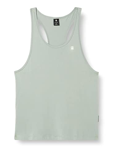 G-STAR RAW Herren Lash Muscle Tanktop, Blau (iceberg green D22544-C627-C959), S von G-STAR RAW