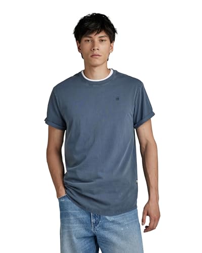 G-STAR RAW Herren Overdyed Lash T-Shirt T-Shirts, Blau (salute gd D16396-2653-D418), L von G-STAR RAW