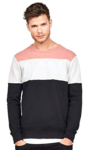 G-STAR RAW Herren Libe Core Sweatshirt, Mehrfarben (dk black/dk tea rose D15256-B349-A828), XXS von G-STAR RAW