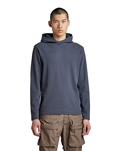 G-STAR RAW Herren Lightweight Hoodie Logo Tape Center Back, Blau (fantem blue D22394-D250-863), XXL von G-STAR RAW