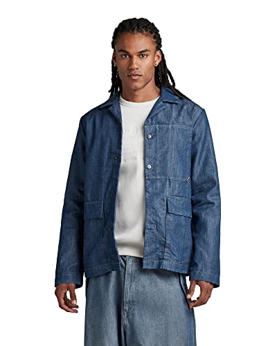 G-STAR RAW Herren Marseille Blazer, Blau (worn in cadet blue D23027-D303-D910), M von G-STAR RAW