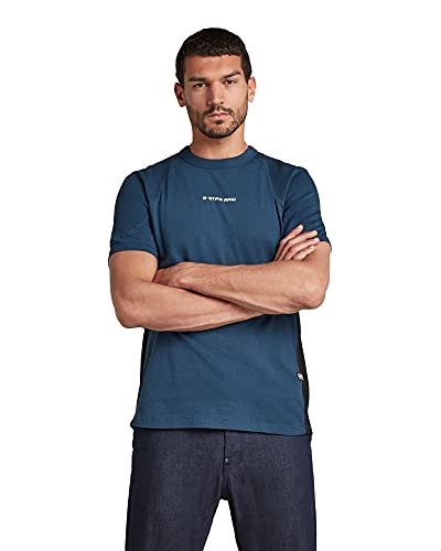 G-STAR RAW Herren Moto Neoprene T-Shirt, Blau (luna blue D20187-C336-C630), XS von G-STAR RAW