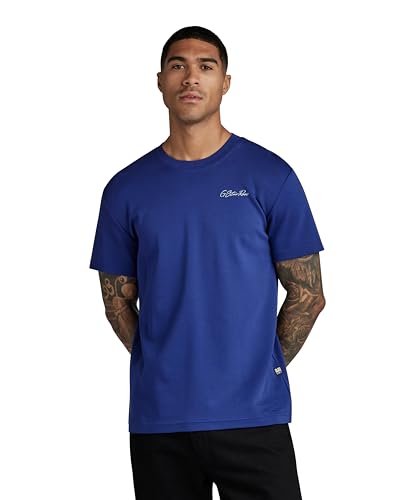 G-STAR RAW Herren Multi Graphic T-Shirt, Blau (ballpen blue D23897-C812-1822), L von G-STAR RAW