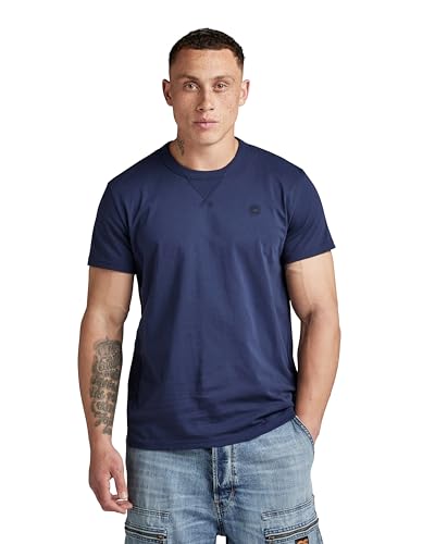 G-STAR RAW Herren Nifous T-Shirt, Blau (sartho blue D24449-336-6067), L von G-STAR RAW