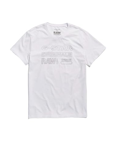 G-STAR RAW Herren Originals T-Shirt, Weiß (white D22775-C506-110), XXL von G-STAR RAW