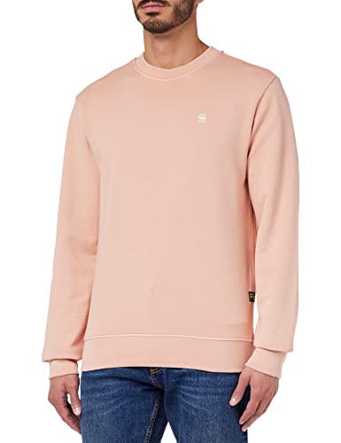 G-STAR RAW Herren Overdyed Regular Sweatshirt, Rosa (renaissance light dusty rose gd D23941-D249-D918), L von G-STAR RAW