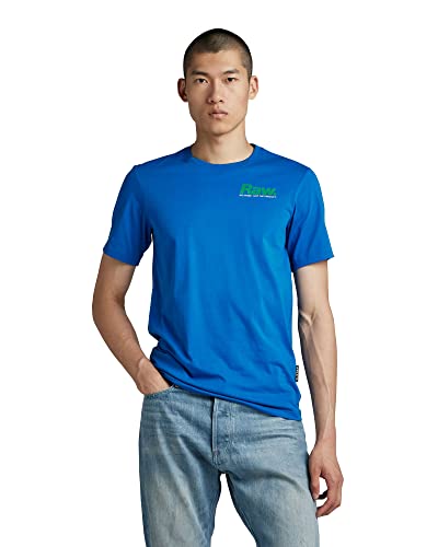 G-STAR RAW Herren Photographer Graphic Slim T-Shirt, Blau (lapis blue D22804-336-D610), L von G-STAR RAW