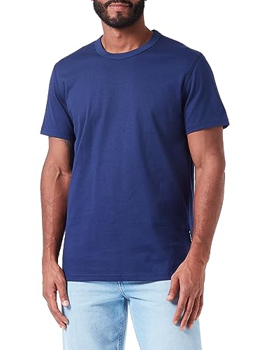 G-STAR RAW Herren Premium Base T-Shirt, Blau (ballpen blue D22722-C336-1822), M von G-STAR RAW