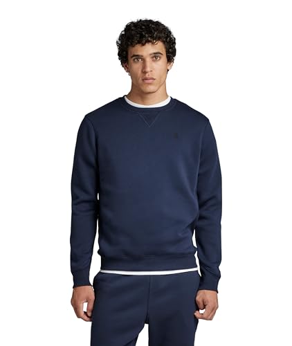 G-STAR RAW Herren Premium Core Sweatshirt, Blau (sartho blue D16917-C235-6067), XXS von G-STAR RAW