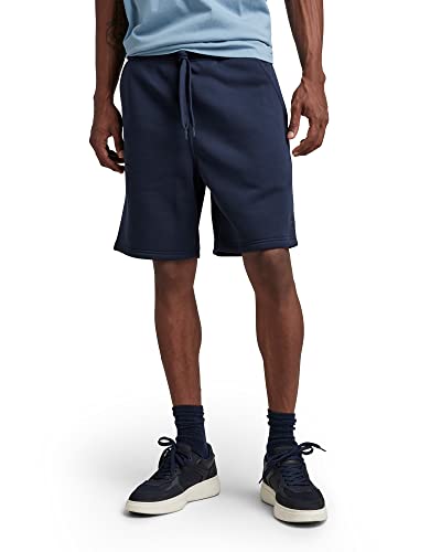 G-STAR RAW Herren Premium Core Sweat Shorts, Blau (sartho blue D21172-C235-6067), XS von G-STAR RAW