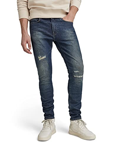 G-STAR RAW Herren Revend FWD Skinny Jeans, Blau (antique forest blue restored D20071-D188-D356), 27W / 30L von G-STAR RAW