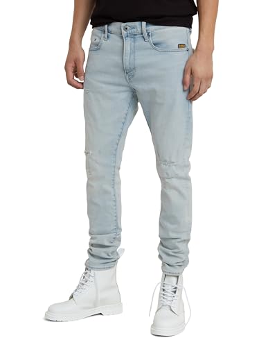 G-STAR RAW Herren Revend FWD Skinny Jeans, Blau (sun faded bluejay destroyed D20071-D634-G315), 31W / 34L von G-STAR RAW