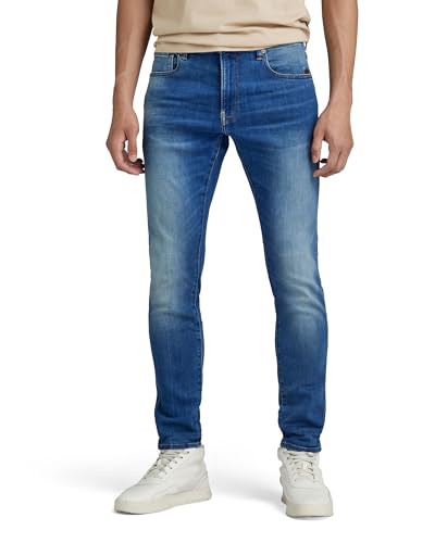 G-STAR RAW Herren Revend Skinny Jeans, Mehrfarben (medium indigo aged 51010-8968-6028), 24W / 34L von G-STAR RAW