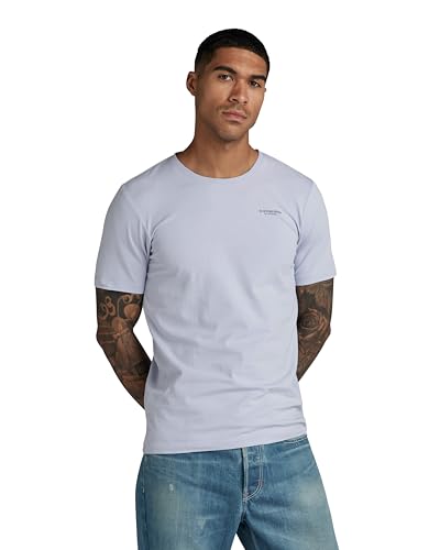 G-STAR RAW Herren Slim Base T-Shirt, Grau (icelandic blue D19070-C723-G081), L von G-STAR RAW