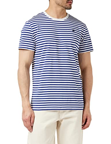 G-STAR RAW Herren Stripe T-Shirt, Mehrfarben (white/ballpen blue stripe D23167-C339-D022), S von G-STAR RAW