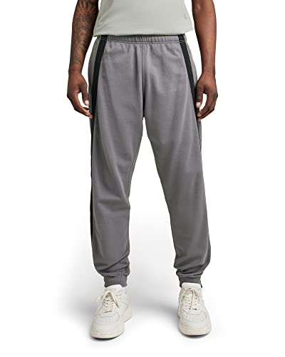 G-STAR RAW Herren Tape Colorblock Jogginghose, Mehrfarben (granite/gs grey color block D21170-B782-D019), XS von G-STAR RAW