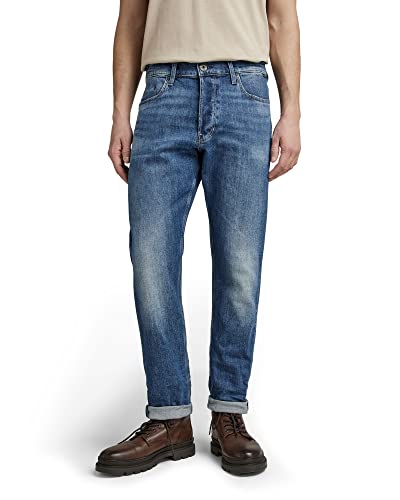 G-STAR RAW Herren Triple A Regular Straight Jeans, Blau (faded santorini D19161-C911-C767), 32W / 32L von G-STAR RAW