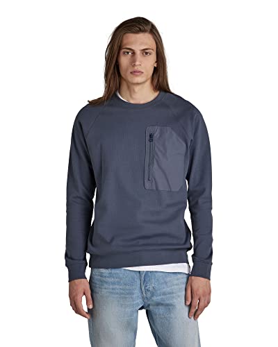 G-STAR RAW Herren Tweeter Raglan Pocket, Blau (fantem blue D21572-C930-863), XS von G-STAR RAW