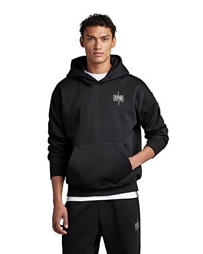 G-STAR RAW Herren Unisex Core Loose Hoodie, Schwarz (dk black D23224-C235-6484), M von G-STAR RAW