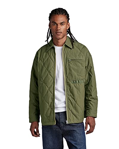 G-STAR RAW Herren Unisex Postino Oversized Jacke 2.0, Grün (shadow olive D22891-C442-B230), XS von G-STAR RAW