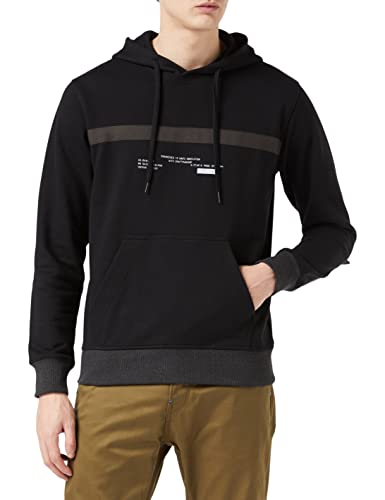 G-STAR RAW Herren Unisex Tape Hooded Sweatshirt, Schwarz (dk black D20685-A613-6484), L von G-STAR RAW