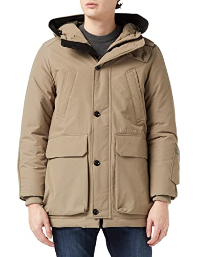 G-STAR RAW Herren Vodan Padded Hooded Parka, Braun (brindle D20099-A281-C788), XL von G-STAR RAW