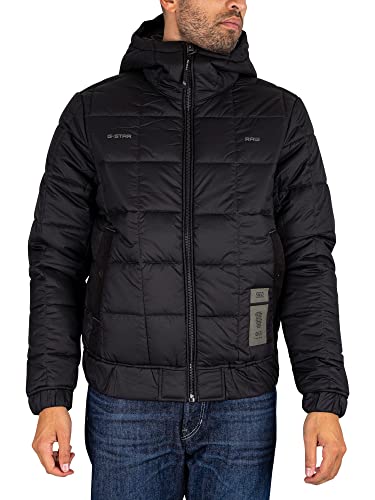 G-STAR RAW Herren Meefic Squared Quilted Hooded Jacke, Schwarz (dk black D22716-B958-6484), XS von G-STAR RAW