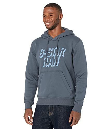 G-STAR RAW Herren Retro Shadow Graphic Hooded Sweatshirt, Blau (fantem blue D22236-A971-863), M von G-STAR RAW