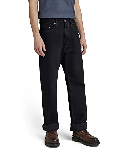 G-STAR RAW Herren Type 49 Relaxed Straight Jeans, Schwarz (pitch black D20960-D182-A810), 28W / 32L von G-STAR RAW