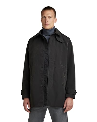 G-STAR RAW Herren Utility Padded Trenchcoat, Schwarz (dk black D21943-C408-6484), XL von G-STAR RAW